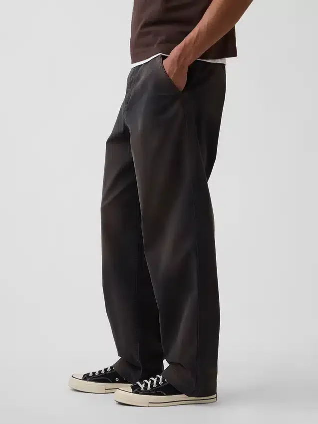 Pantalones caqui holgados
