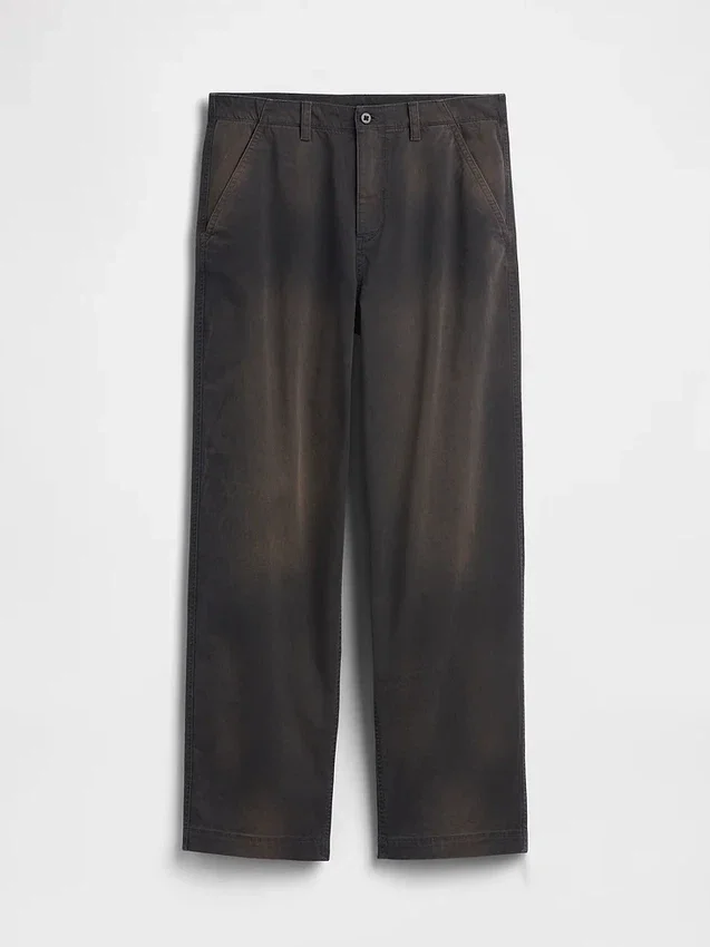 Pantalones caqui holgados