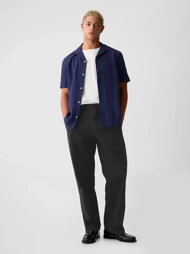 Pantalones caqui holgados de estilo moderno de los 90