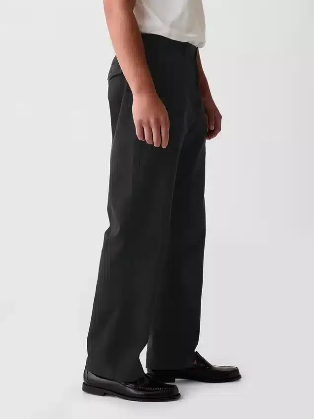 Pantalones caqui holgados de estilo moderno de los 90
