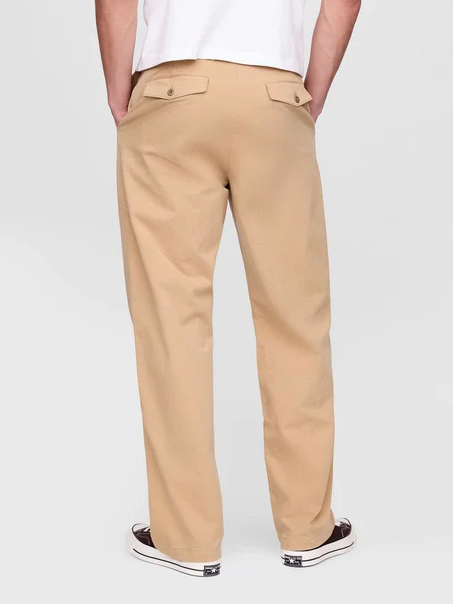 Pantalones caqui holgados de estilo moderno de los 90