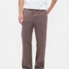 Pantalones caqui holgados de sarga gruesa estilo años 90
