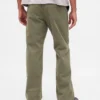 Pantalones caqui holgados de sarga gruesa estilo años 90