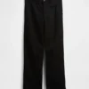 Pantalones caqui holgados de sarga gruesa estilo años 90