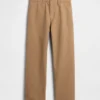 Pantalones caqui holgados de sarga gruesa estilo años 90