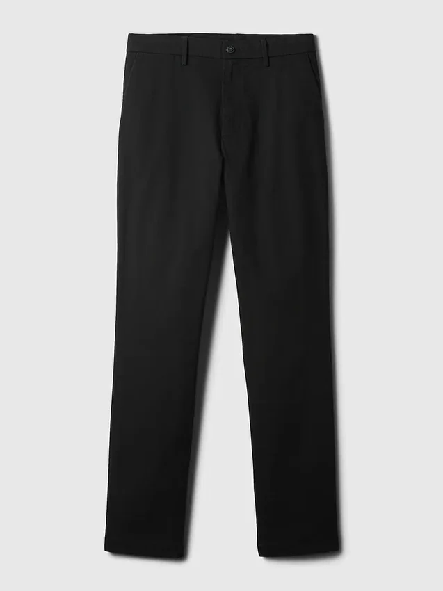 Pantalones caqui modernos de corte cónico