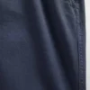 Pantalones caqui rectos de corte holgado en sarga de peso pesado