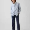 Pantalones caqui rectos y holgados de estilo «uniforme moderno» para niños