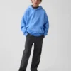 Pantalones caqui rectos y holgados de estilo «uniforme moderno» para niños
