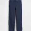 Pantalones caqui rectos y holgados de estilo «uniforme moderno» para niños