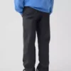 Pantalones caqui rectos y holgados de estilo «uniforme moderno» para niños