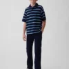 Pantalones caqui rectos y holgados de estilo «uniforme moderno» para niños