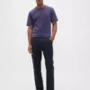 Pantalones caqui utilitarios de corte recto holgado