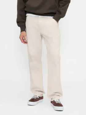 Pantalones caqui utilitarios de corte recto holgado