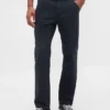 Pantalones caqui utilitarios de corte recto holgado