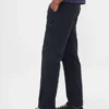 Pantalones caqui utilitarios de corte recto holgado