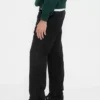 Pantalones caqui utilitarios de corte recto holgado