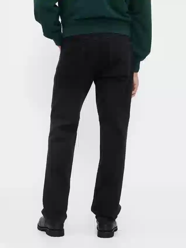 Pantalones caqui utilitarios de corte recto holgado