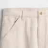 Pantalones caqui utilitarios de corte recto holgado
