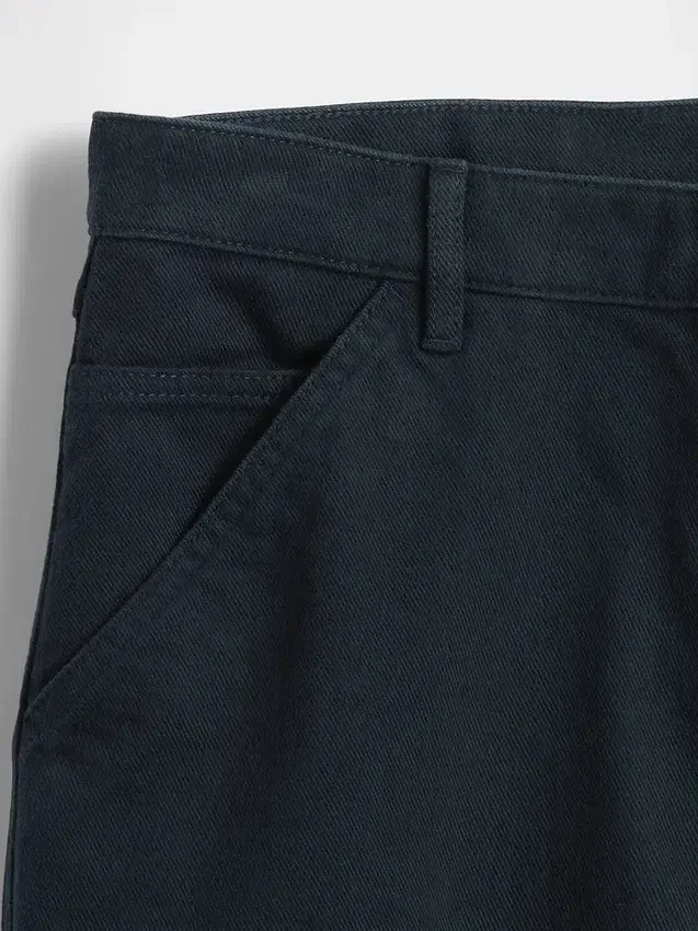 Pantalones caqui utilitarios de corte recto holgado