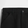 Pantalones caqui utilitarios de corte recto holgado