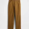 Pantalones caqui utilitarios de corte recto holgado