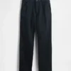 Pantalones caqui utilitarios de corte recto holgado