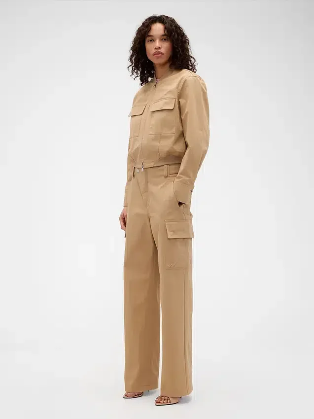 Pantalones cargo de talle alto GAP × Victoria Beckham