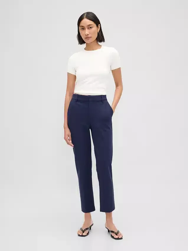 Pantalones cortos ajustados de doble tejido y cintura alta