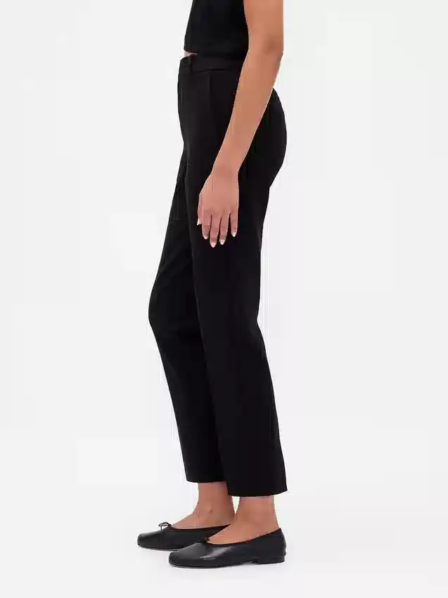Pantalones cortos ajustados de doble tejido y cintura alta