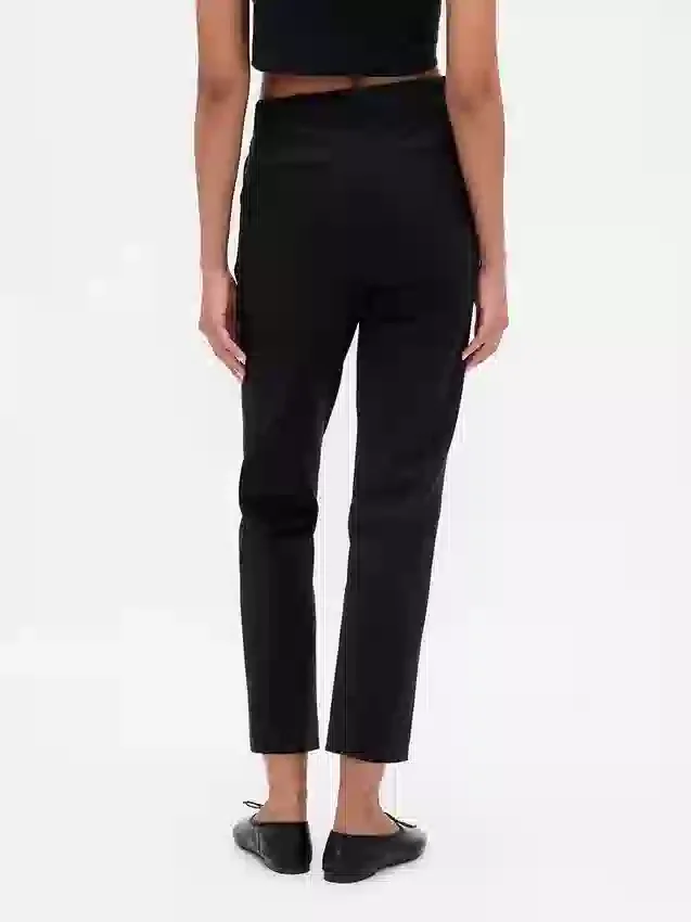 Pantalones cortos ajustados de doble tejido y cintura alta