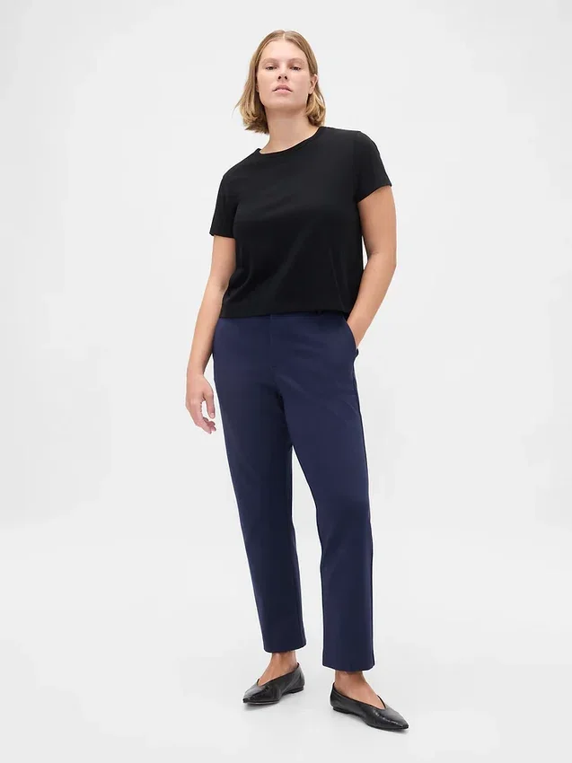 Pantalones cortos ajustados de doble tejido y cintura alta