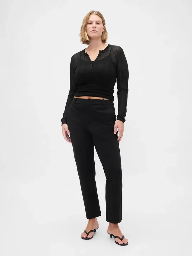 Pantalones cortos ajustados de doble tejido y cintura alta