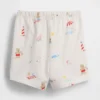 Pantalones cortos «Baby First Favorites» de algodón orgánico con estampado de ositos de playa