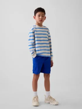 Pantalones cortos cargo infantiles holgados de secado rápido