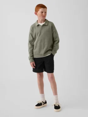 Pantalones cortos cargo infantiles holgados de secado rápido