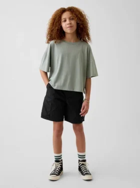 Pantalones cortos cargo infantiles holgados de secado rápido