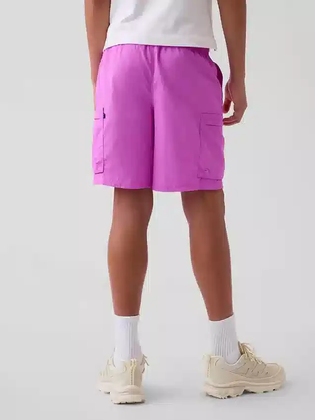 Pantalones cortos cargo infantiles holgados de secado rápido