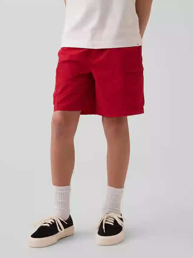 Pantalones cortos cargo infantiles holgados de secado rápido