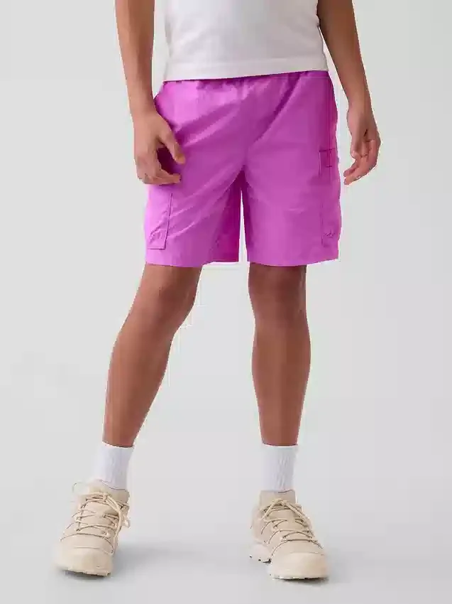 Pantalones cortos cargo infantiles holgados de secado rápido