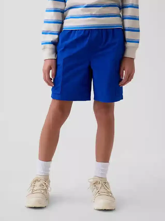 Pantalones cortos cargo infantiles holgados de secado rápido