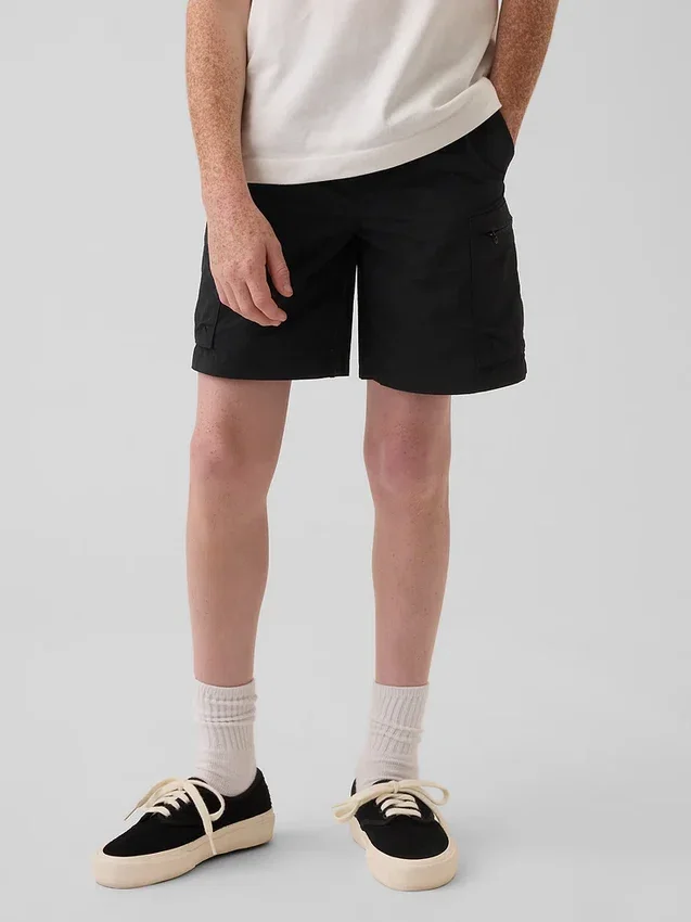 Pantalones cortos cargo infantiles holgados de secado rápido
