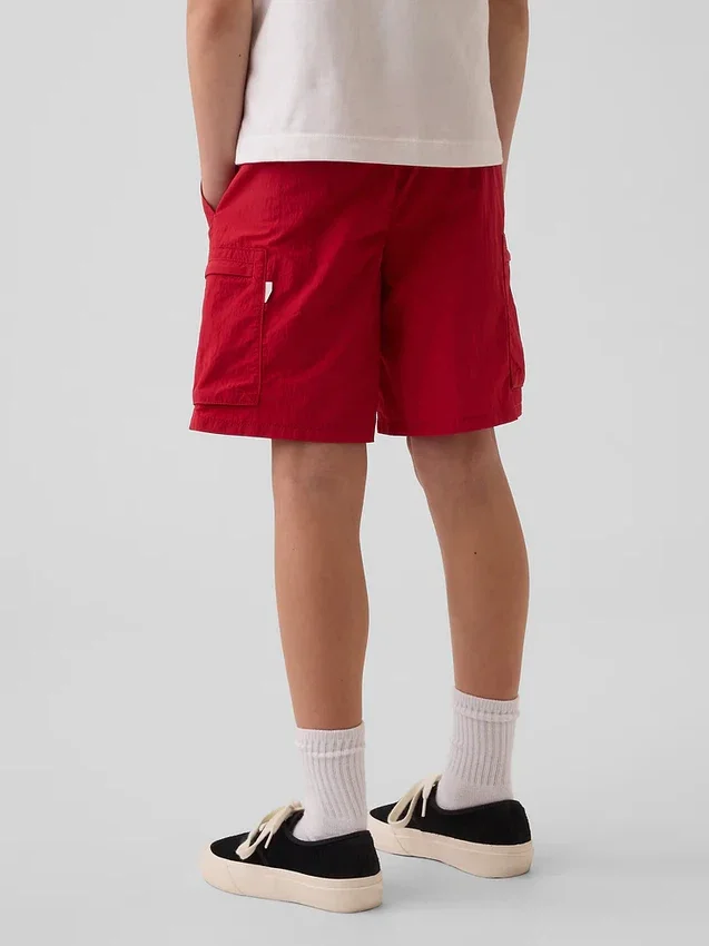 Pantalones cortos cargo infantiles holgados de secado rápido