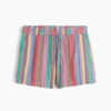 Pantalones cortos cómodos de gasa de algodón de talle medio (4")