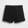 Pantalones cortos cómodos de gasa de algodón de talle medio (4")