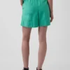 Pantalones cortos cómodos de mezcla de lino de 6"
