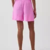 Pantalones cortos cómodos de mezcla de lino de 6"