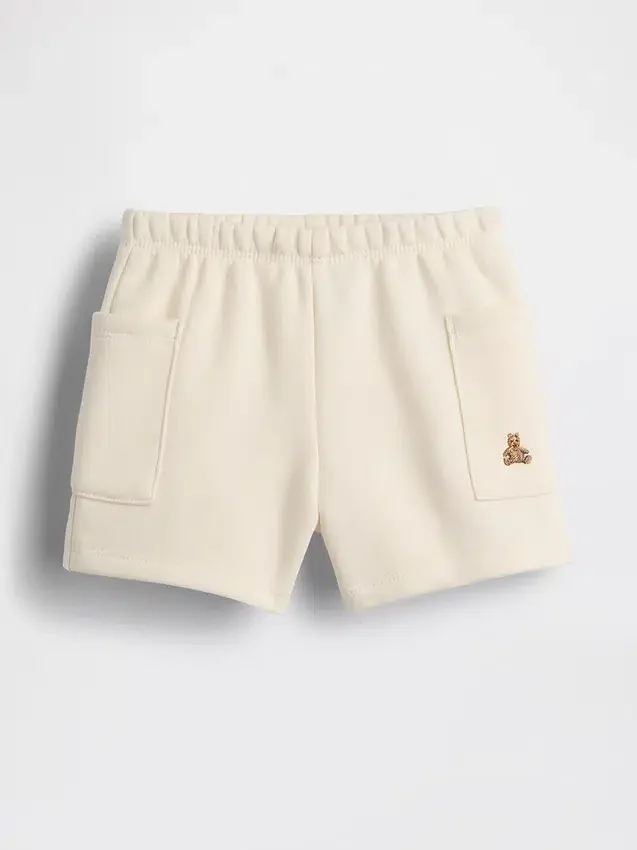 Pantalones cortos con bolsillos y cintura elástica Vintagesoft para bebé
