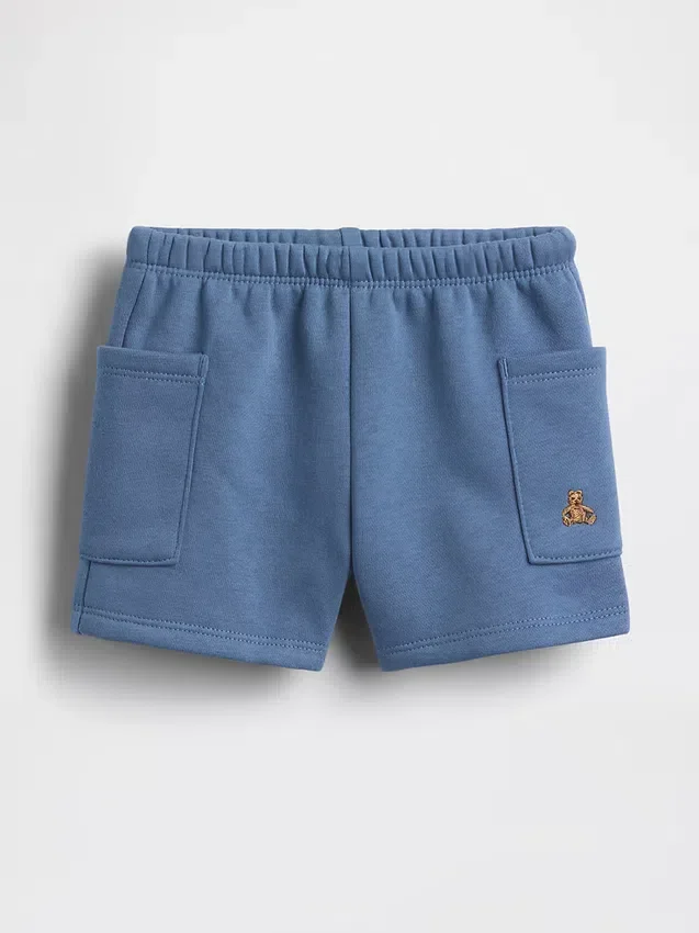 Pantalones cortos con bolsillos y cintura elástica Vintagesoft para bebé