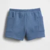 Pantalones cortos con bolsillos y cintura elástica Vintagesoft para bebé
